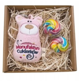 Gift Set with Maniuś - Plush Bear and Sweets