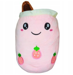 Stuffed Bubble Tea Strawberry Toy 28 cm