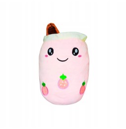 Stuffed Bubble Tea Strawberry Toy 28 cm