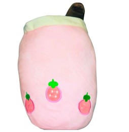 Stuffed Bubble Tea Strawberry Toy 28 cm