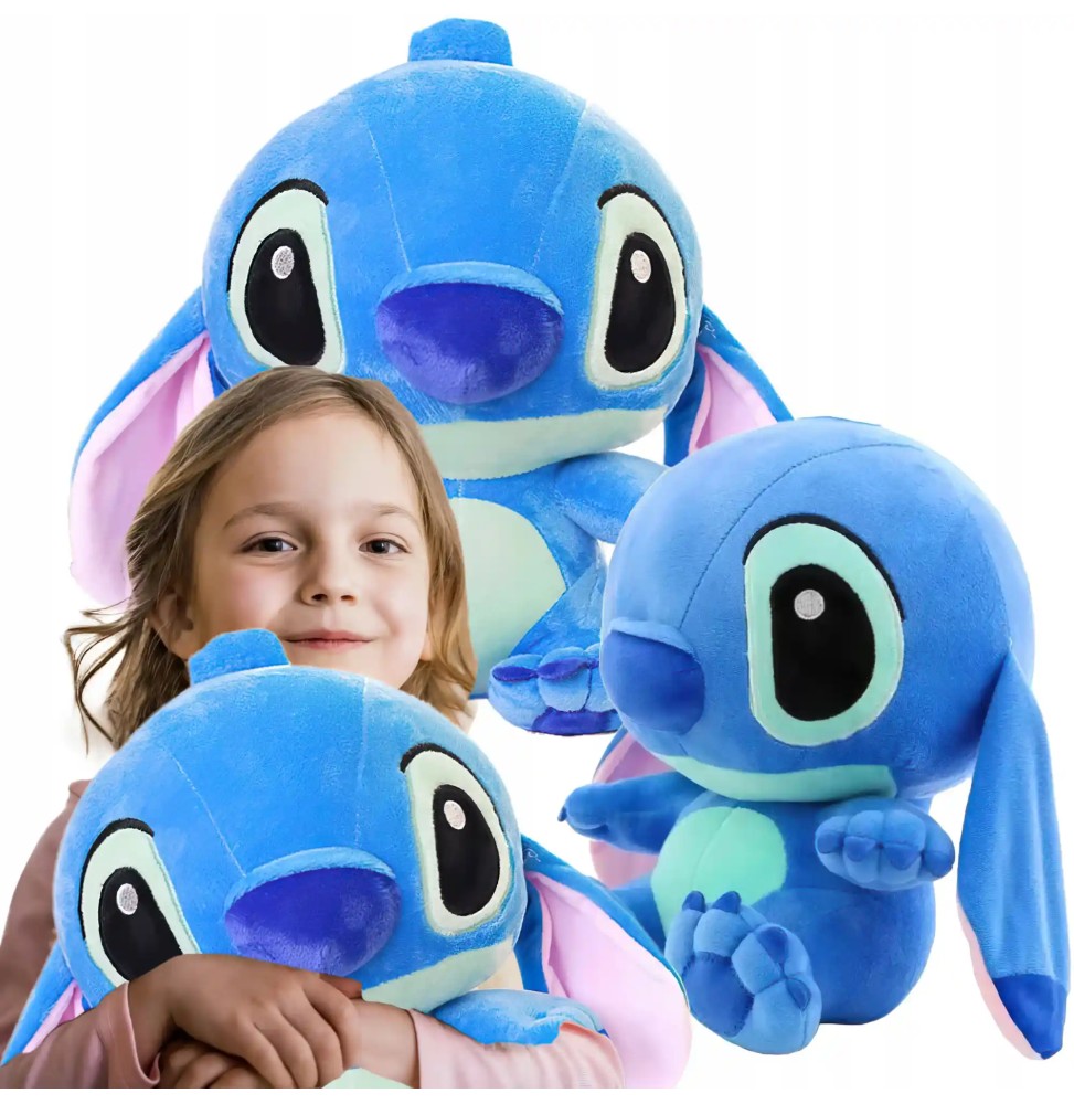 Stitch Plush Toy XXL Blue 80 cm