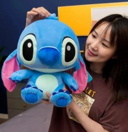 Stitch Plush Toy XXL Blue 80 cm