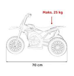 Motocicletă cross honda crf 450r copii 3 roți