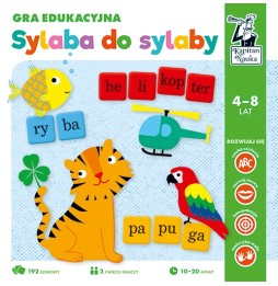 Gra edukacyjna sylaba do sylaby dla dzieci 4-8 lat