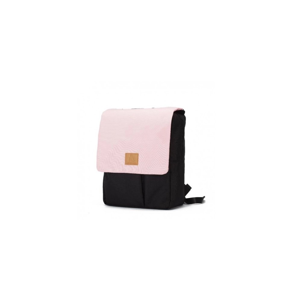 My Bag's Eco Backpack Black/Pink - Replaceable Flap