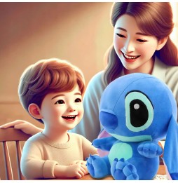 Stitch Plush Toy XXL Blue 80 cm