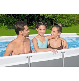 Bestway Power Steel Frame Pool 404x201x100 Dark Gray