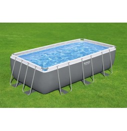 Bestway Power Steel Frame Pool 404x201x100 Dark Gray