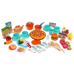 Kids Interactive Kitchen with Lights and Sounds - 65 Pieces