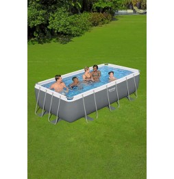 Bestway Power Steel Frame Pool 404x201x100 Dark Gray