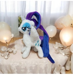 Stuffed White Pony Rarity Plush 20 cm