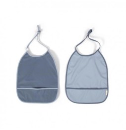 Filibabba Tie Bib 2 Pack Muddly