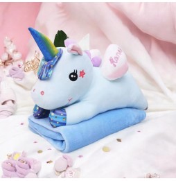 Large Unicorn Plush 3in1 Pillow Blanket