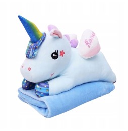 Large Unicorn Plush 3in1 Pillow Blanket