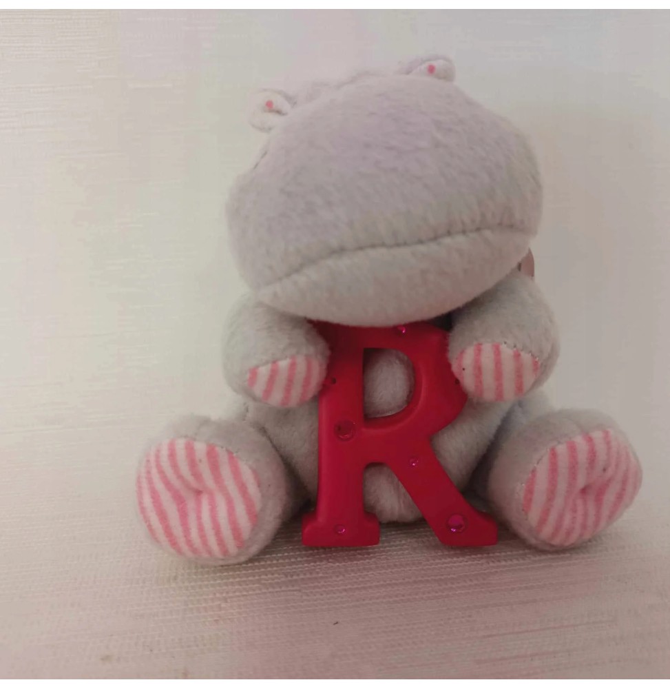 R Letter Hippo Plush Toy - Elliot & Buttons