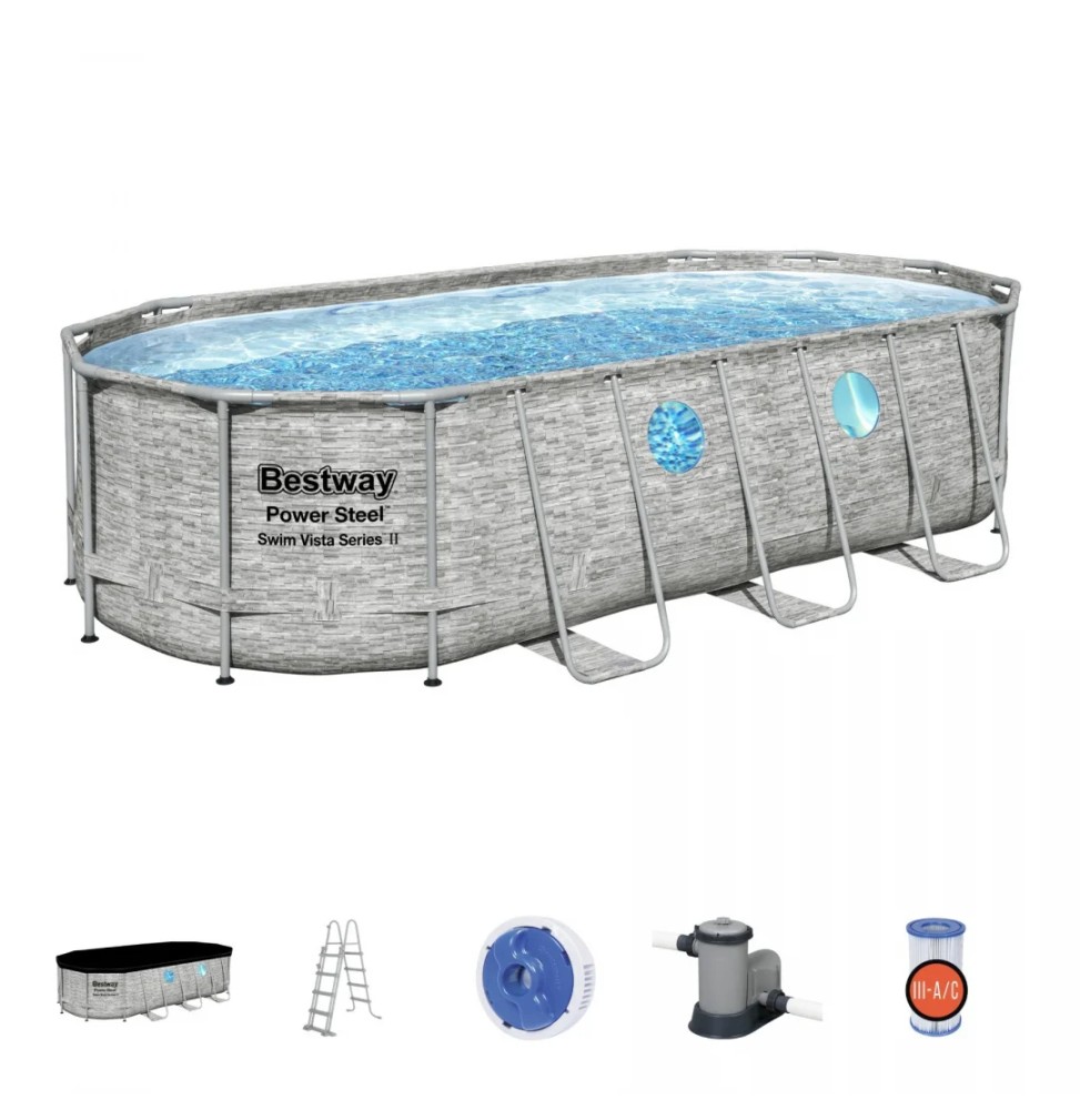 Power Steel Swim Vista Pool Bestway 549x274x122