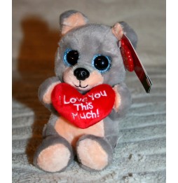 Clintons Plush Dog with Glittery Eyes