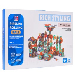 Ball Track Blocks 246-Piece Set for Kids