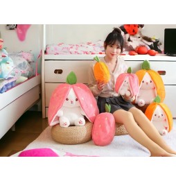 Strawberry Bunny 2in1 Plush 25 cm