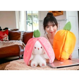 Set Plushie Iepuraș în Căpșună 45cm