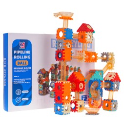 Ball Track Blocks 246-Piece Set for Kids