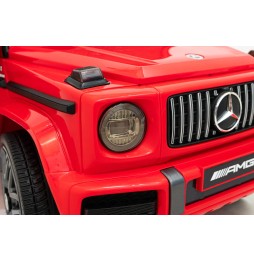 Mercedes AMG G63 dla dzieci czerwony z pilotem MP3 LED