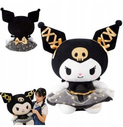 Maskotka Kuromi Sanrio 35 cm czarno-złota