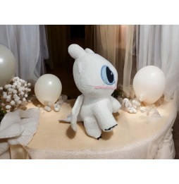 White Fury Dragon 30 cm Plush Toy