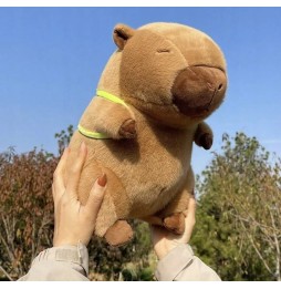 Capybara Plush Toy with Turtle Backpack 32 cm