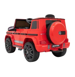 Mercedes AMG G63 dla dzieci czerwony z pilotem MP3 LED