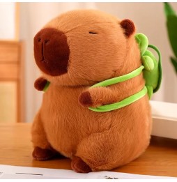 Capybara Plush Toy with Turtle Backpack 31 cm