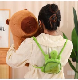 Capybara Plush Toy with Turtle Backpack 31 cm