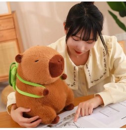 Capybara Plush Toy with Turtle Backpack 31 cm