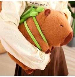 Capybara Plush Toy with Turtle Backpack 31 cm