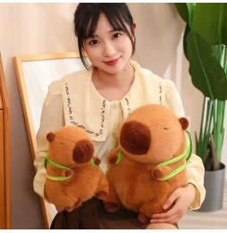 Capybara Plush Toy with Turtle Backpack 31 cm