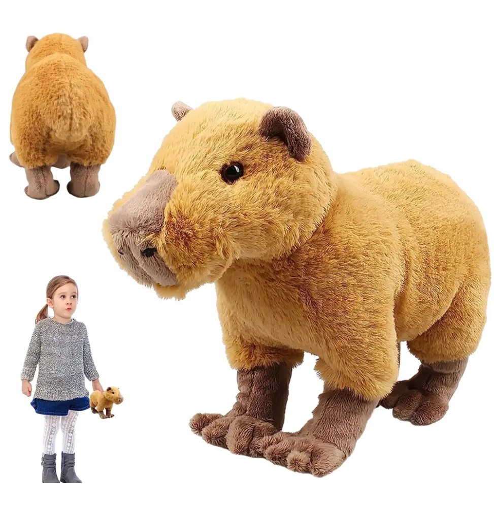 Pluszak kapibara brązowy 30 cm