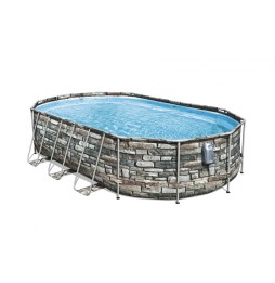 Piscina cu cadru 610x366 cm, Power Steel Swim BESTWAY