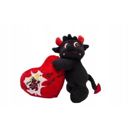 Plush Devil with Heart I Love You