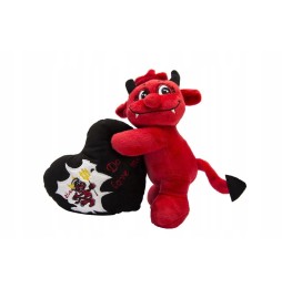 Plush Devil with Heart I Love You 20 cm