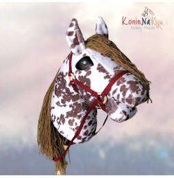 Hobby Horse Sabino - White Medium Stick Horse