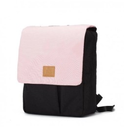 My Bag's Eco Backpack Black/Pink - Replaceable Flap