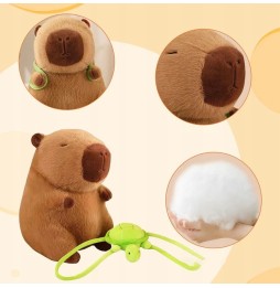 Capybara Plush Toy with Turtle Backpack 20 cm