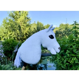 Hobby Horse Stick Horse Handmade A4 White