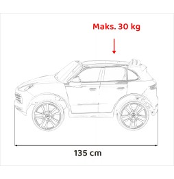 Porsche Cayenne S dla dzieci - czarny z pilotem i audio