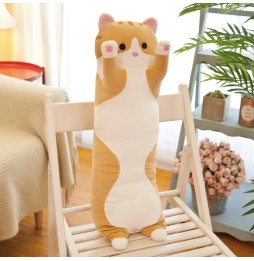 Long Plush Cat for Kids 50cm