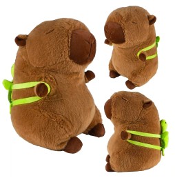 Capybara with Turtle Backpack Plush Toy 40 cm