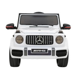 Mercedes AMG G63 pentru copii - alb, telecomandă, MP3, LED