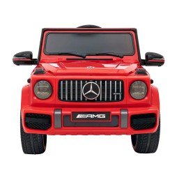 Mercedes AMG G63 dla dzieci czerwony z pilotem MP3 LED