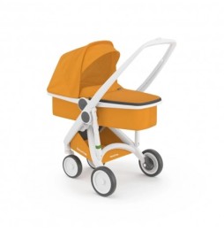 Greentom wózek carrycot v.2.1 white-sunflower