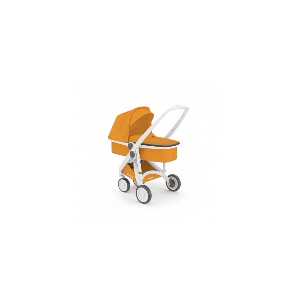 Greentom wózek carrycot v.2.1 white-sunflower